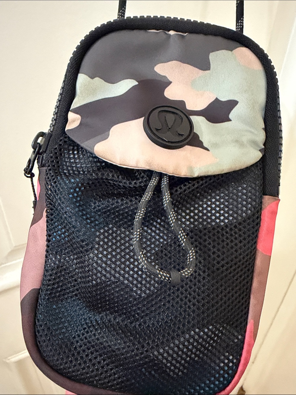 lululemon athletica Camo Crossbody Pouch in Black, Green, Tan, Pink
